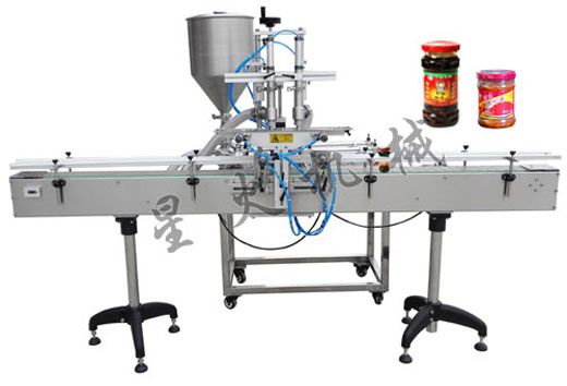 雙頭直線式醬料灌裝機(jī)