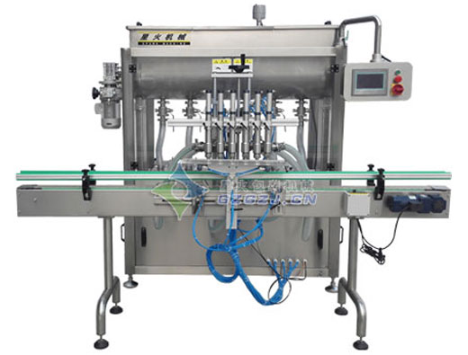 6頭臥式攪拌醬料灌裝機(jī)