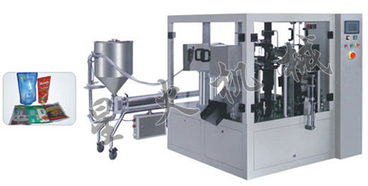 給袋式醬料自動(dòng)包裝機(jī)