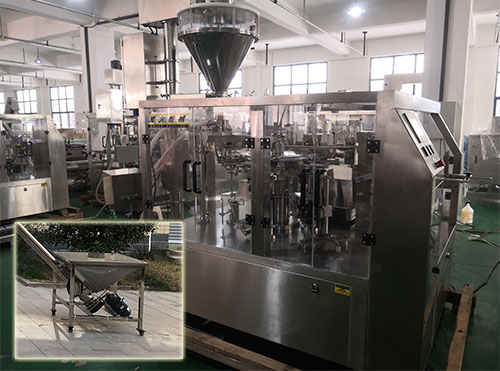 全自動咖啡粉包裝機械實拍圖